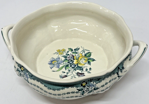 Rare Vintage Ridgway Rutland Green Vegetable/soup Tureen Footed lidded - Picture 8 of 11