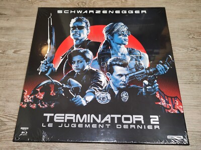 Terminator 2 Judgment Day LP Silber Vinyl 3D UHD 4k BluRay - Limited Edition 