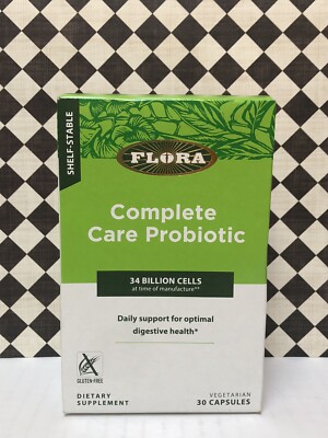 FLORA Complete Care Probiotic 34 Billion Cells 30 Caps Exp 2024 ~ FREE SHIP!