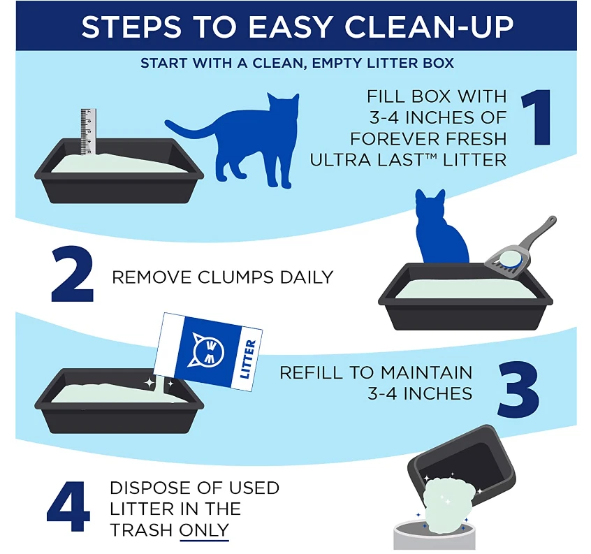 Fresh Step Crystals Cat Litter, Ultra Lightweight And