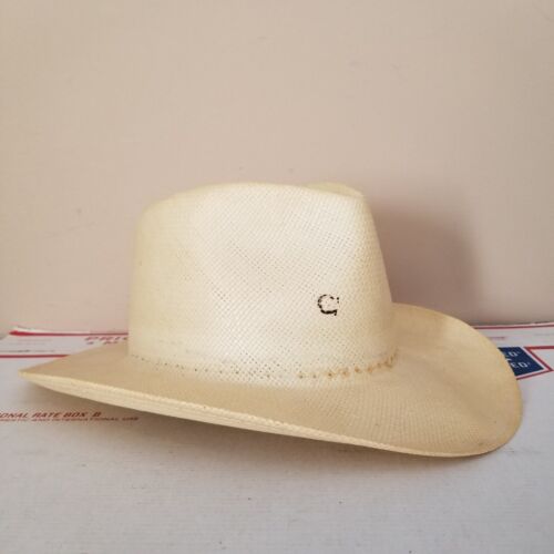 Charlie 1 Horse Hat Co Straw Cowboy Hat Western Rodeo 22.5 inches Medium Small ? - Picture 1 of 8