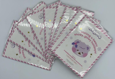9PK The Creme Shop Hydrogel Under Eye Patch Holiday Card ~ NEW ~ FAST SHIPPING