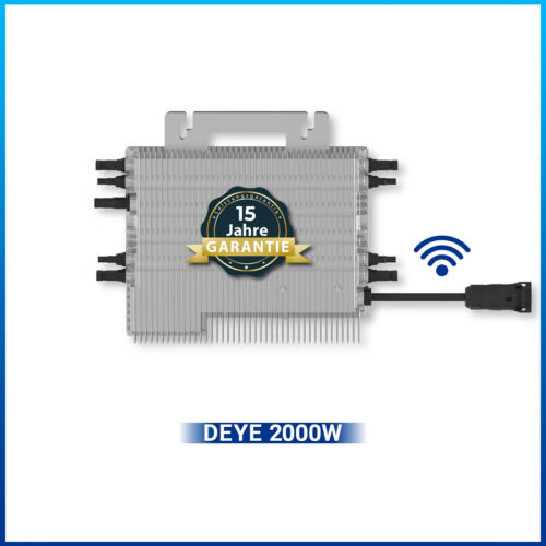 Deye Wechselrichter 2000W | Photovoltaik WIFI Mikrowechselrichter mit 5m Schuko - Bild 1 von 4