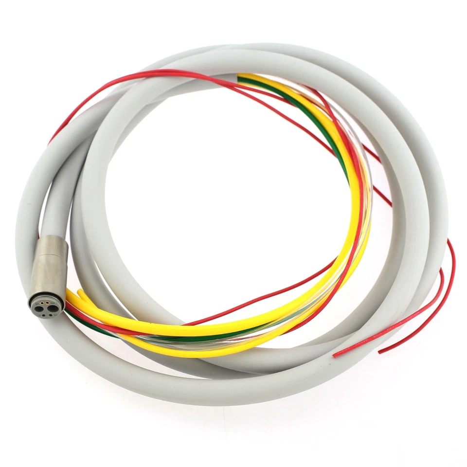 Tubo de mano de turbina de aire dental manguera fibra óptica 6 orificios 4 orificios borde 2 orificios Foto 3 de 4