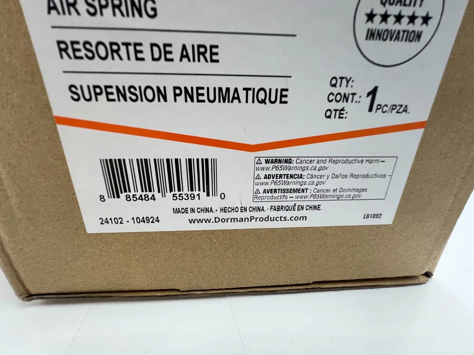 Dorman Suspension Air Spring 949-050 Black fits 2009 Chevrolet Trailblazer - Image 4 of 4