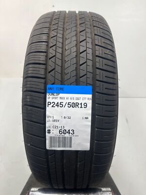 1 Used Dunlop SP Sport Maxx A1 A/S DSST CTT RF P245/50R19 2455019 245/50/19 9/32