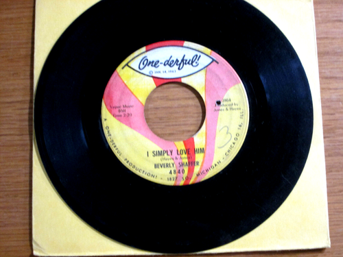NORTHERN SOUL 45 RPM - BEVERLY SHAFFER - ONE-DERFUL 4840 -"WHEN I THINK ABOUT U" - Picture 2 of 2