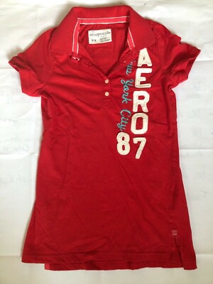 aeropostale polo shirt new york city rot 