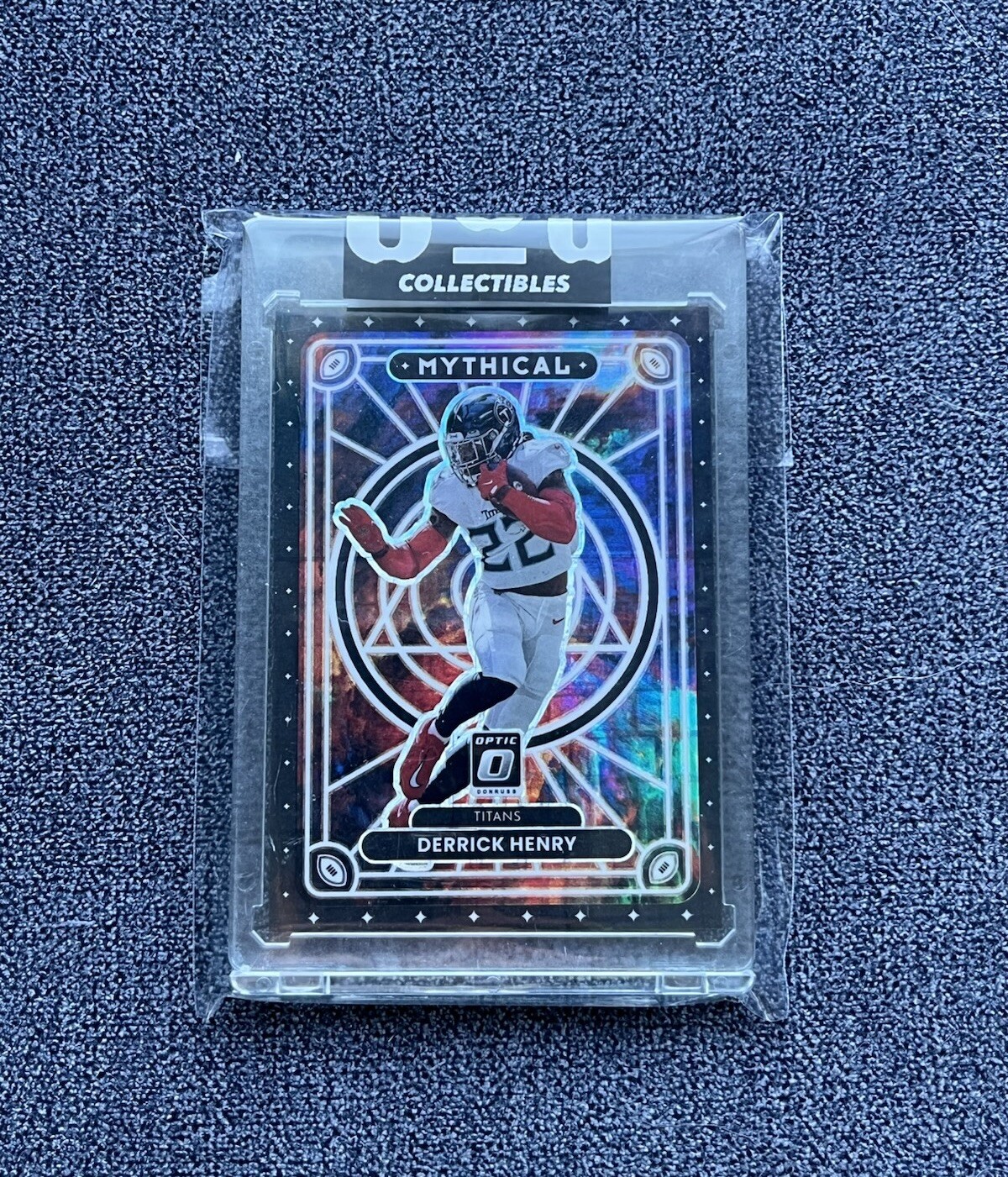 2022 Panini Donruss Optic Derrick Henry Mythical #/25 Black Pandora Prizm #M-10