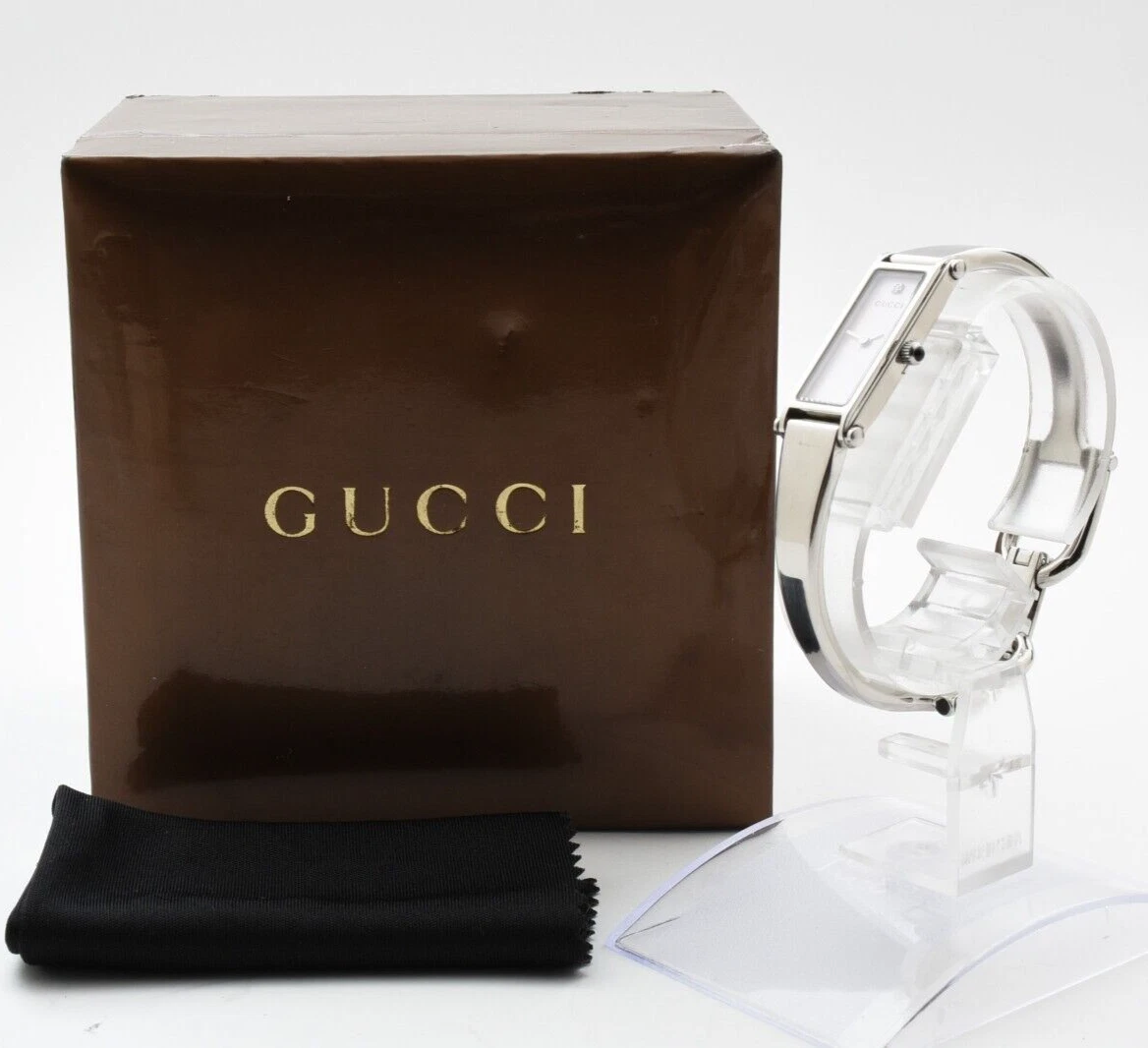 [Boite N comme neuve] Bracelet vintage Gucci 1500L rose coquille 1P diamant argent du JAPON