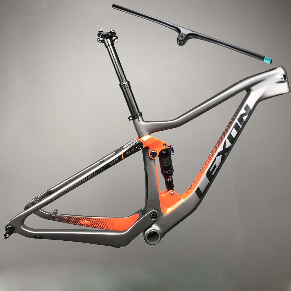 Full Suspension Carbon Fiber XC Mountain Bike Frameset 29er Cross