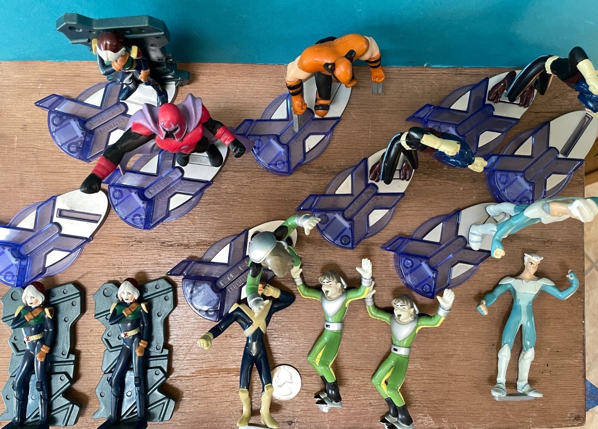 バーガーキング　米国　ミールトイ 2001年　X-MAN 全8個セット 2001 X-Men Evolution set of 8 Burger King Full Collection Video