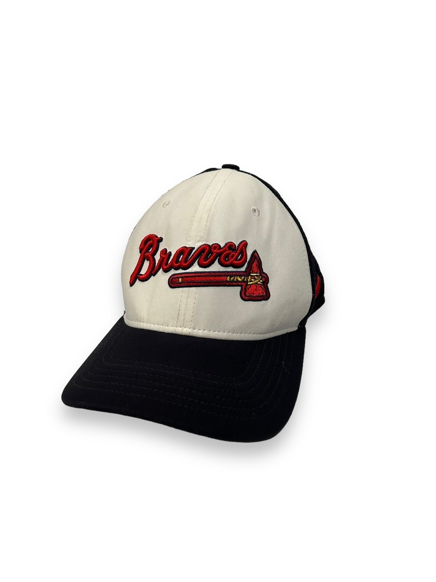 Officially Licensed Atlanta Braves Youth Baseball Hat - Adjustable Black MVP Cap - View #8