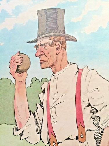 Kyd prints 2 x Pickwick Papers - Caricature cricketing 19th Century cricketers - Picture 2 of 6