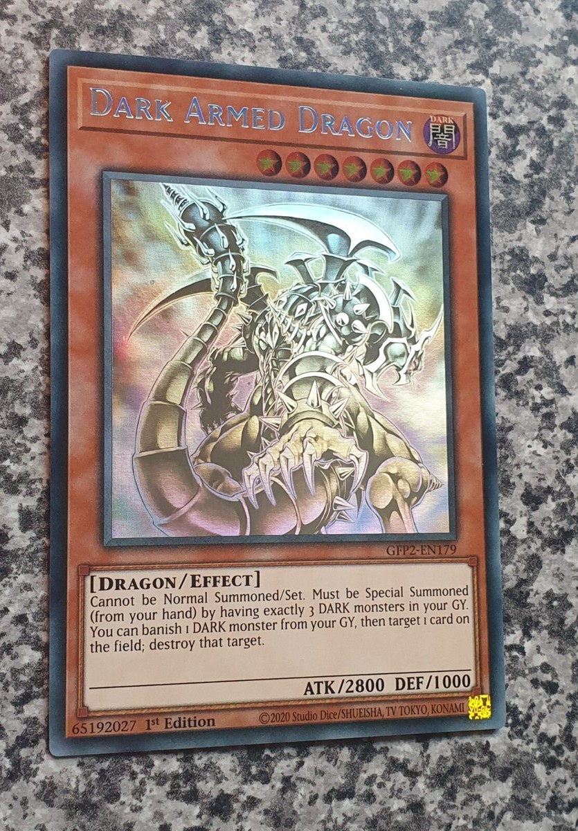 Yugioh GFP2-EN179 Dark Armed Dragon Ghost Rare 1st Edition Yugioh GFP2-EN179 Dark Armed Dragon Ghost Rare 1st Edition