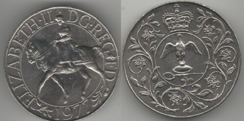 Queen Elizabeth II Silver Jubilee Coin Man 1977 Great Britian U Medal Horse C UK - 第 1/6 張圖片