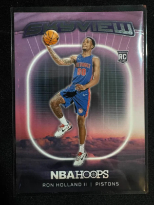 2024-25 Panini NBA Hoops Ron Holland II Rookie Rc Skyview Pistons