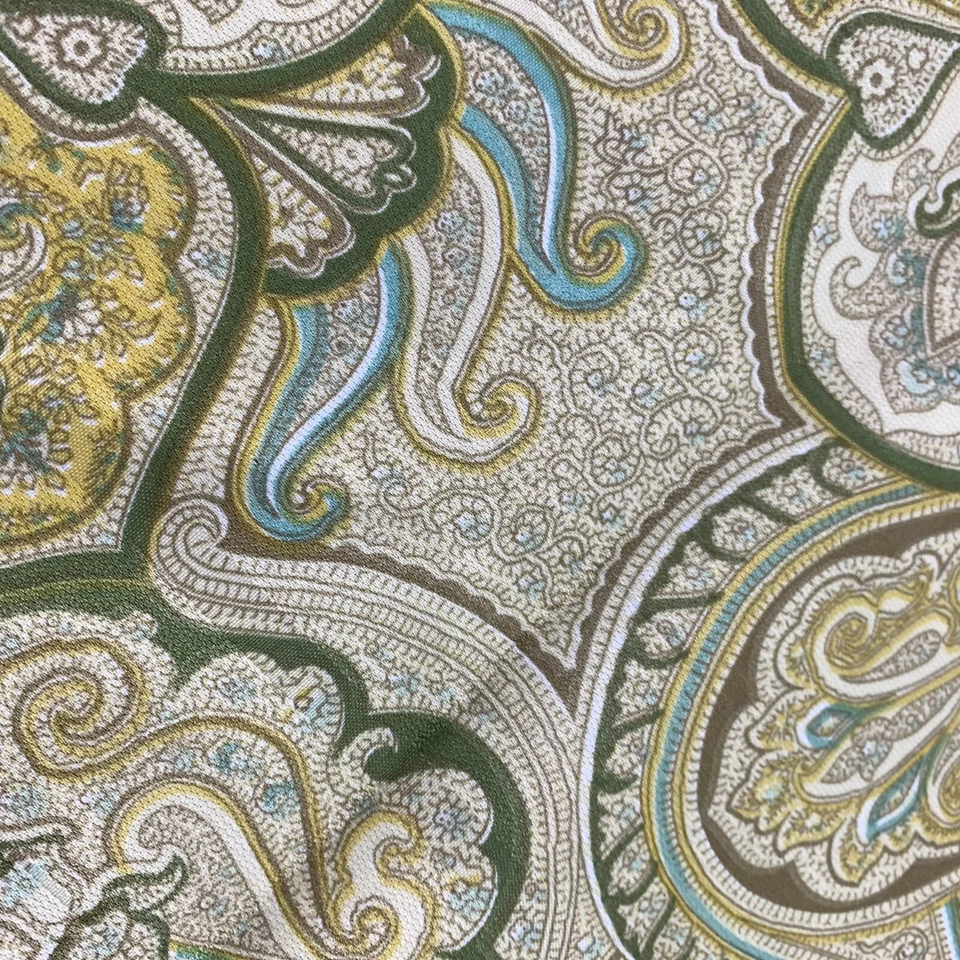 Дорожка для стола Waverly зеленая желтая пейсли машинная стирка 11 дюймов x 71 дюйм - Изображение 3 из 4