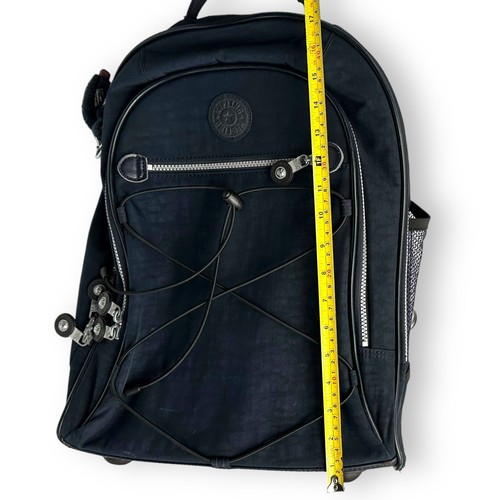 Kipling Sausalito Wheeled Rolling Backpack Carry On Blue Nylon Gorilla Kim - Picture 17 of 19