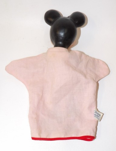 Vintage Walt Disney Character Cloth Hand Puppet - Minnie Mouse in Red Polka Dot - Picture 2 of 2