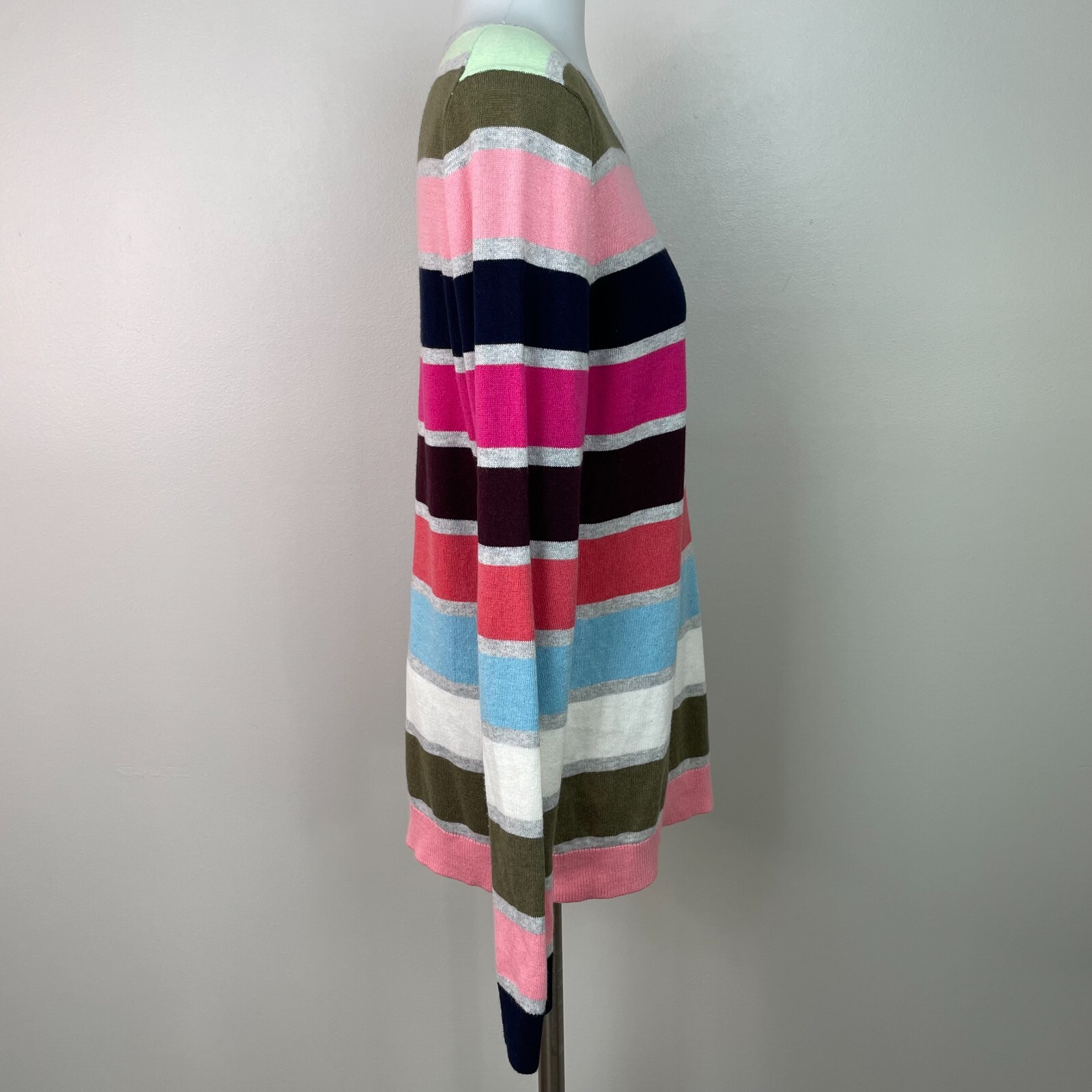 Talbots Lightweight Sweater Medium Multicolor Str… - image 6