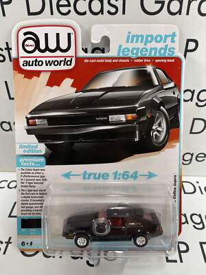 AUTO WORLD 1983 Toyota Celica Supra Black 1:64 Diecast Import