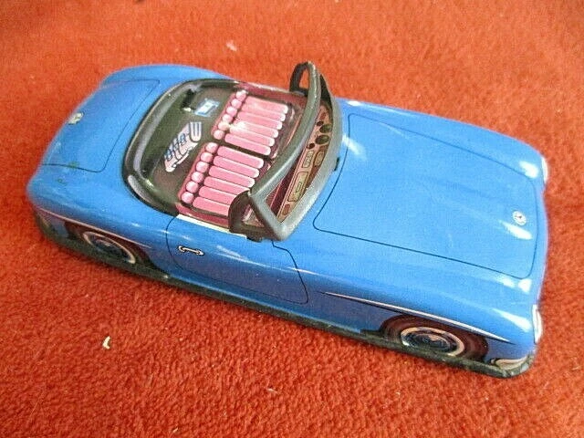 JOUET MERCEDES JOUEF ? EN TÔLE A ROULER SANS BOITE   14 CM  1950'S - Photo 2/2