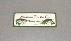 VINTAGE 12” MAKINEN TACKLE FISH BOAT HUNT PORCELAIN SIGN CAR GAS OIL TRUCK