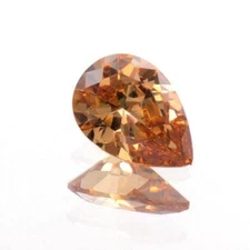 (5x3mm - 20x15mm) AAA Rated Champagne Cubic Zirconia Pears **View Video**