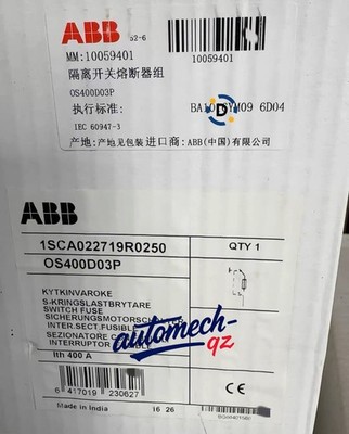 New OS400D03P Isolation switch fuse
