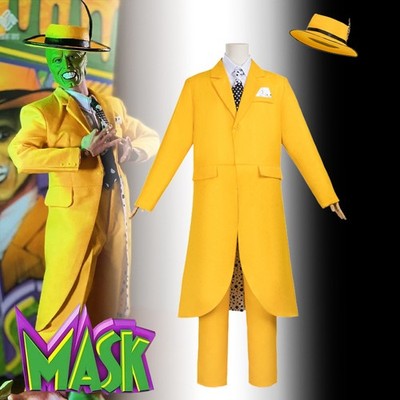 Cosplay Die Maske Jim Carrey Kostüme La máscara Stanley Ipkiss Halloween Anzüge