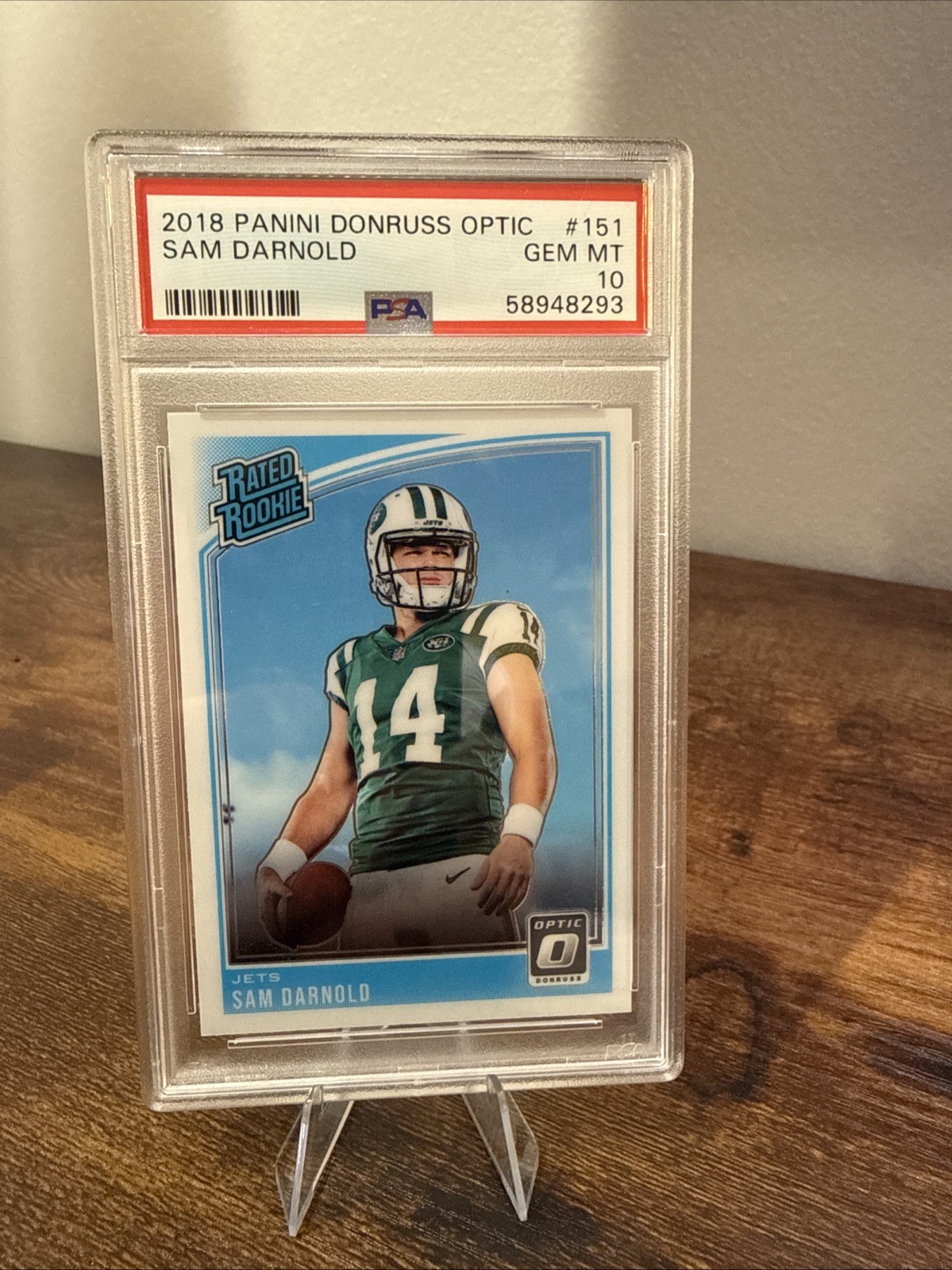 2018 Panini Donruss Optic #151 SAM DARNOLD RC PSA 10 GEM MINT