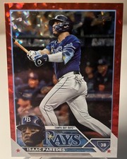 2023 Topps Series 2 - Isaac Paredes #621 ***Red Foil 52/199*** Clean & Near Mint