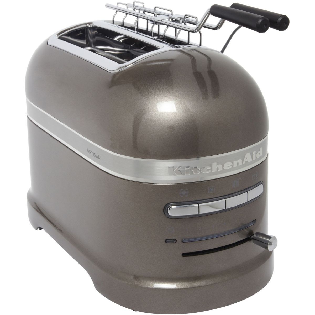 Grille-pain KitchenAid 5KMT2204EMS gris étain grille pain de mie bagel