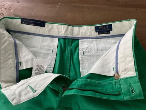 New Polo Ralph Lauren Shorts Stretch Classic Fit 9" Inseam Green Size 32 NWT - Picture 11 of 18