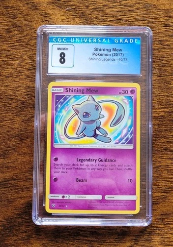 Pokemon Shining Mew 40 Shining Legends Holo Cgc 8