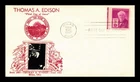US COVER THOMAS EDISON FIRST DAY ISSUE SCOTT 945 CROSBY PHOTO CACHET