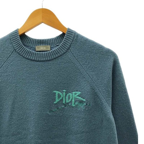 Dior Shawn Stussy Cashmere Knit XS Blue - 第 2/9 張圖片