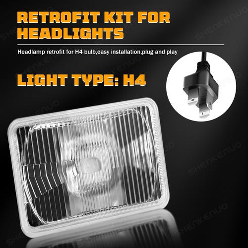 For Chevrolet Camaro Z28 1982 1983 1984 1985 1986-1992 4PCS 4x6" LED Headlights - Picture 23 of 156