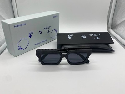 Off-White Square Virgil Sunglasses Black Unisex **NEW IN BOX