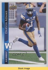 2021 Upper Deck CFL Blue Darvin Adams #185 READ 6hk