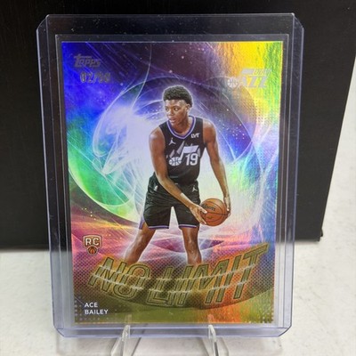2025-26 Topps Flagship Ace Bailey RC Rookie No Limit Gold /50 Utah Jazz