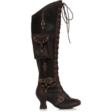 Ellie 2.5" Heel Steampunk Boots Adult Women Costume Shoes 254/Ingrid