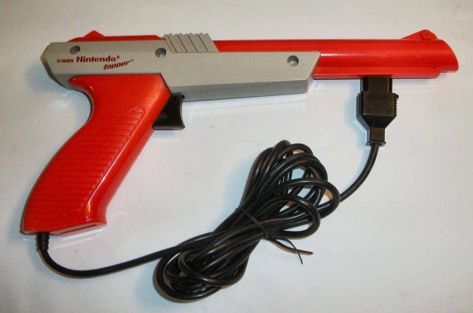 Nintendo NES оранжевый Zapper свет пистолет с Gotcha Sport утка охоты 5 винт игры - Изображение 4 из 4
