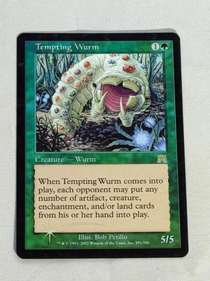 MTG FOIL Tempting Wurm Onslaught Magic the Gathering | eBay