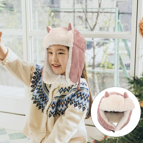 Warm Fleece Hat Baby Girl Wear-resistant Women Mothers Day Cozy Head Beanie - Foto 4 di 12