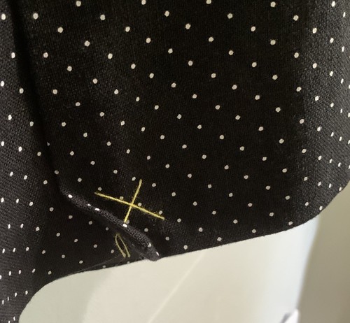 Linea Uomo 44L 100% Cotton Black Polka Dot 4 Button Blazer Sportcoat - Picture 5 of 11