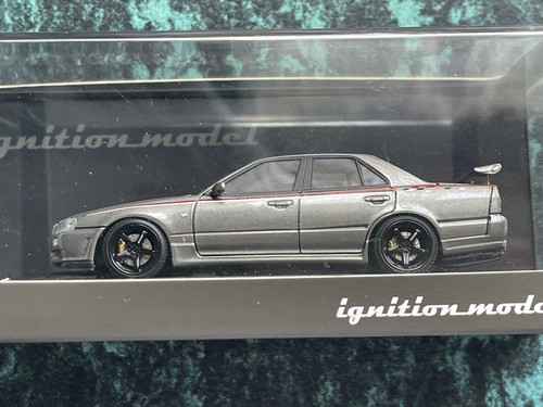 1:43 IGNITION Nissan Skyline 25GT Turbo ER34 GUN METALLIC 🩶 🔥🖤 Limited RARE - Picture 14 of 14