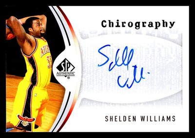 2006-07 SP Authentic Chirography Shelden Williams #CH-WI Auto Atlanta Hawks