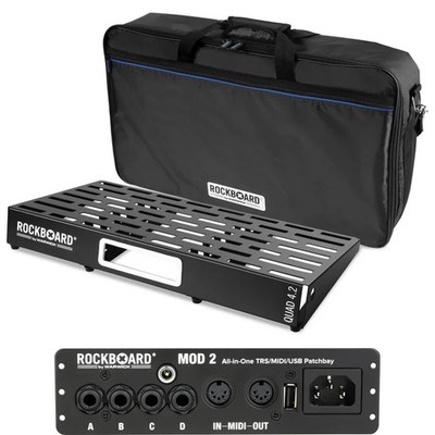 RockBoard by Warwick Quad 4.2 Pedalboard with Gig Bag and Patchbay